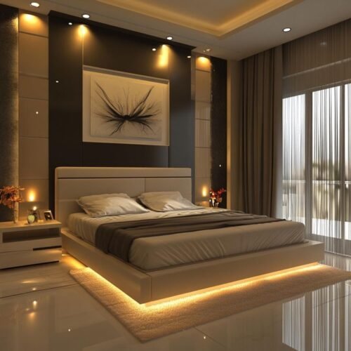 Modern Luxury Bed Designed for Sophisticated & Comfortable Living