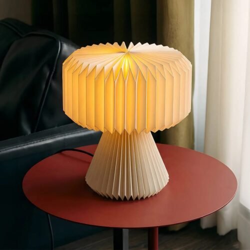 Origami Table Lamp | Handcrafted Paper Bedside Light