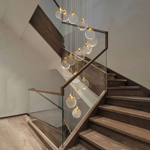 Luxury Duplex Chandelier – Statement Lighting for Double-Height Spaces