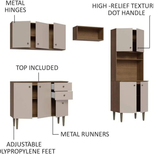 Modular Kitchen Drawer Basket Set of 6 – 202 Grade Stainless Steel