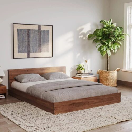 Wood bed King Size bed Without Storage